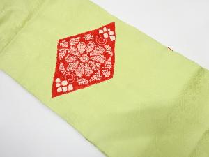 絞り　菱に花模様　名古屋帯